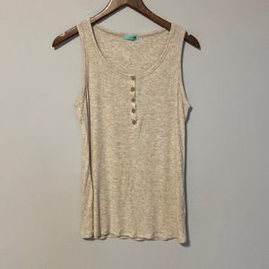 Oatmeal Ribbed Tank Top